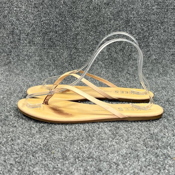 Tkees Foundations Sandals Women's 8 Tan Thin Strap Minimalist Thong Flip Flops - Picture 4 of 10